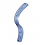 Régua de 30 cm Flexível Azul - Waleu 